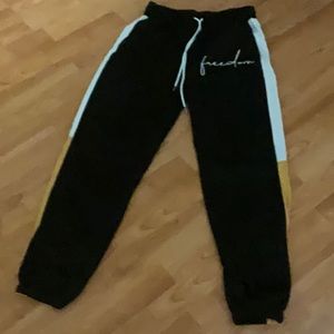 Mens black joggers